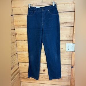 Dark Blue Straight Leg Women's Size 8 Jeans Dark Wash Denim Lucia 100% Cotton